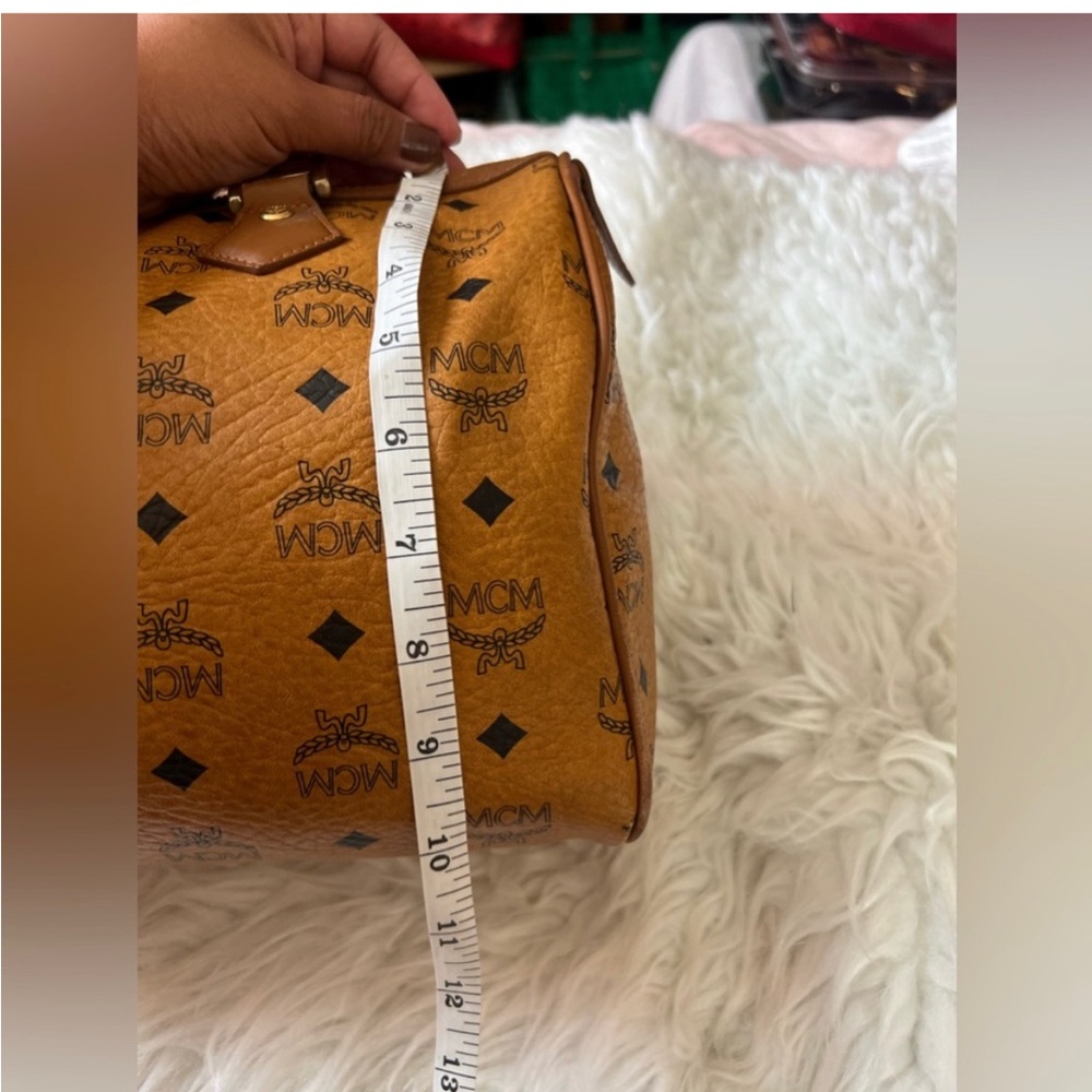 MCM COGNAC BOSTON BAG - Picture 14 of 14